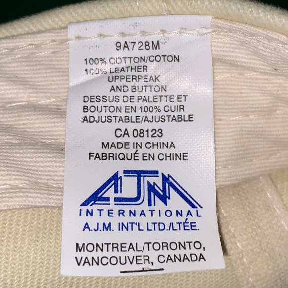 Vintage AJM Strapback Hat Deadstock - Picture 6 of 6